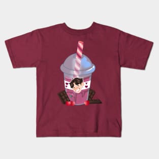 V BOBA CHERRY CHOCOLATE Kids T-Shirt